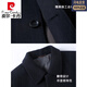 Pierre Cardin Double-sided Cashmere Coat Men's Woolen Windbreaker Long Middle-aged and Elderly Dad Casual Plus Size Jacket Black/Goose Down Liner 6XL 205 Recommended 220-240Jin Jin is equal to 0.5 kg