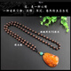 Hundred-year-old Fengxiang original stone, old beeswax amber, ethnic feng shui drops, men's and women's safe buckle safe and sound brand necklace, gourd