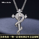 Miss JuJu pt950 platinum snake scepter pendant men's fine platinum cross pendant exquisite carving craftsmanship pre-sale pendant 6.1-6.3 grams + delivery silver chain