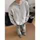 Gray American Henry collar sweater for men, winter style lazy style bottoming sweater cleanfit jacket, light gray Henry collar M M