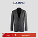 Blue Leopard (LAMPO) Wool Autumn and Winter Business Suit Suit Men's Plaid Suit Suit High-end Suit Top Dark Gray 50 (175/100) C