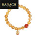 Banachgavan citrine bracelet for women simple Buddha beads south red bracelet citrine beads 10mm