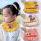 Baby scarf neck warm winter cute girls winter scarf neck pullover neck scarf female winter knitted children's scarf yellow