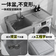 XMSJ2025不锈钢洗衣柜阳台柜洗衣槽带搓衣板洗衣池一体柜洗衣机浴室柜 福利款13063cm岩板+原木蜂