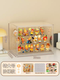 Yusenyi six-sided high-transparency blind suction magnetic display display stand, hand-made three-step acrylic box cabinet, transparent ladder blind box storage, extra-large size (the shelves can be removed at will), six-sided high-transparent (free traceless glue dispensing) three-step ladder