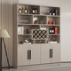 Yusenyi Wine Cabinet Partition Cabinet Home Wall Porch Simple Entry Door Shoe Cabinet Integrated Living Room Sideboard Cabinet Storage Cabinet Includes Entry Four Doors 160 Gray White