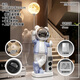 British internet celebrity astronaut astronaut audio living room decoration large floor-standing home entrance entrance 2026 new creative extra large blue upgraded Xiaoai speaker + electronic clock 132CM total height