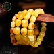 Manla Jade Pei Natural Beeswax Bracelet for Men and Women, Old Honey Chicken Oil Yellow Amber Shape Bracelet Raw Stone with Certificate No. 80 8.54g Bead Size Approximately 10*6mm 17 Shape Beads