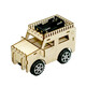 Wooden handmade gifts for primary school students, early education puzzle, parent-child interaction, jeep