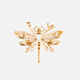 EP Yaying jewelry smart zircon embellished with dragonfly brooch in the mall same style ZF03A gold 1 piece
