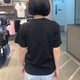 Adidas Clover Women's Summer Short-Sleeve T-Shirt Sportswear Fashion Comfortable Breathable Casual Round Neck Half-Sleeve Shirt HB9435 Black XS -32