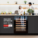 DBERLAN 40-piece under-counter embedded wine cabinet constant temperature wine cabinet beverage cabinet tea refrigerator cabinet built-in wall household fixed frequency - full glass door single temperature 51 bottles