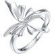Saturday Fu PT950 Platinum Ring Female Butterfly Ring Birthday Gift B0113314 No. 12 About 4.72g
