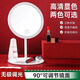 Xiaomi (MI) Youpin Ecological Chain Same Style Beauty Mirror LED Desktop Smart Makeup Mirror with Light Girls Bedroom Dressing Mirror Student Dormitory Desktop Ins Dressing Mirror Pink Square Mirror Charging Three Lights
