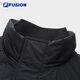 FILA FUSION Fila trendy brand cotton jacket for men 2026 spring new fashion casual loose warm jacket black-BK M 170/92A/M