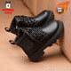 Babudou boys and girls cotton shoes plus velvet and thickening winter children's warm leather boots British short boots student Martin boots