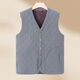 Xiaofu middle-aged and elderly vests with velvet and thickening middle-aged men's winter all-in-one velvet vests for men and dads winter solid color vests