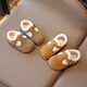Jin Jin is equal to 0.5 kg. Mu boys and girls Birkenstock shoes, winter velvet cotton shoes, soft bottom baby toddler shoes, baby bean shoes, children's shoes, khaki color, size 24, inner length 15cm