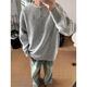 Gray American Henry collar sweater for men, winter style lazy style bottoming sweater cleanfit jacket, light gray Henry collar M M
