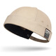 Frühlings- und Herbst Neues Stoff markless Melonhaut Hut Männer Four Seasons Hip Hop Korean Hut Street Trendy Retro Vermieter Hut Frauen Marine Blau einstellbar