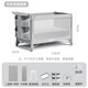 ULOP crib spliced large bed folding mobile baby multi-function rocking bed Antwerp high-grade gray-flagship model