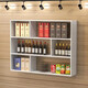 Zhong Zhanggui simple modern restaurant hotel wine cabinet wall-mounted wine cabinet bar integrated wall storage cabinet solid wood customization bar length 180 (no wine rack) no door
