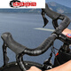 Road bike curved handlebars with bicycle handlebars for dead speed, anti-slip, sweat-absorbing, shock-absorbing, wear-resistant straps, handlebar wrapping cloth