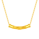 Gold and silver gold bamboo pendant, 999 pure gold through-hole necklace pendant, birthday gift for girlfriend, bamboo smile pendant (single pendant, if the weight exceeds the weight, please refund the less), about 0.75g