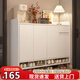 Litai Shoe Cabinet Entrance Cabinet Storage Cabinet One-piece Wall Porch Cabinet Home Door Corridor Cabinet Locker Store Manager Recommendation Door-to-Door Delivery - Thickened Board 120-32-90 Warm White