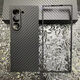 Samsung (SAMSUNG) original quality zfold6 Kevlar aramid fiber material Samsung zfold7 mobile phone case ZFold5 carbon Samsung zfold6 three-piece blue fine lines 600d volcanic hole single back cover
