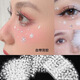 SNQP Christmas creative makeup tattoo stickers Christmas tree gingerbread man atmosphere festive atmosphere face decoration cute stickers silver snowflake face stickers one pack