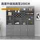 Zhong Zhanggui wine cabinet living room wall-mounted simple modern partition cabinet entrance storage cabinet wine rack storage rack wine storage cabinet customized 140 white + white door including entry + installation thickened plate