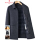 MONTAGUT double-sided cashmere coat for middle-aged and elderly men winter casual warm woolen daddy mid-length coat khaki S 165/84A