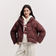 Semir 90 velvet down jacket for women Qiji red coat loose hooded slimming three-proof top 101125113005