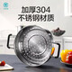 Zhiwu cooking steamer soup pot steamer millet soup pot special steaming plate round soup pot steamer pan rice style household steamer