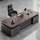 Desk Boss Desk Simple Modern Double Cabinet Mobile Cabinet Office Manager President Desk and Chair Combination Desk 1.8*0.8 Meter Boss Desk (Installation Included)