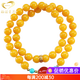 Gnomanman Chicken Fat Yellow Beeswax Bracelet Women's Amber Multi-circle Bracelet Ethnic Style Round Beaded Bracelet Beads 8mm