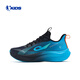 Jordan men's running shoes, children's spring and autumn lightweight 3.0 cushioning technology sports shoes, black/blue 35