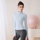 LULULOMDDW2025 new yoga wear women's tops long-sleeved running morning run Pilates training sports zipper jacket dark gray shaping pants S