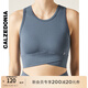 Calzedonia Kaze Italian Socks Spring and Autumn Fashion Seamless Sports Bra Yoga Pilates Vest MODT0018 Dark Blue-080F One Size M /L