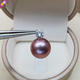Weiyang Edison Purple Pearl Round High Light Purple Edison Big Silver Classic Princess 749 11-12mm 10-11mm Purple Slightly Flawed Color Deep