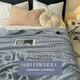RED DRAGONFLY blanket cover office nap blanket air conditioning blanket winter thickened plus velvet milk blanket quilt blanket waffle-blue gray one blanket multi-purpose 150x200cm single blanket can be spread or covered