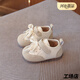 Terranis' same-quality autumn baby toddler shoes for girls aged 0 to 1-2 years old, Birkenstock shoes, sports moral training shoes, non-slip soft soles, beige 17, inner length 12.5cm