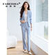 Fabesa small temperament commuter suit for women spring and autumn new formal fashion suit jacket for women black suit + trousers M