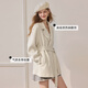 Xiangying double-sided woolen coat for women 2025 winter new woolen mid-length high-end white woolen coat off-white M 160/84A/95-110Jin Jin equals 0.5 kg