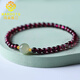 MARDOTG Purple Tooth Black Garnet Bracelet Women's Crystal Bracelet as a Gift for Girlfriend Jewelry Garnet 10MM Bead Diameter