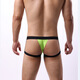 Bagged new new product quick-drying men's butt lifting thong personalized fashionable low-waist underwear breathable polyester underwear black S 90-110Jin Jin equals 0.5 kg