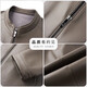 Lilang Lilang Men's Sheepskin Leather Clothing Autumn and Winter New Stand Collar Business Casual Young and Middle-aged Men's Leather Jackets Men's Khaki Plus (Winter Extra) M 170 (100-120Jin Jin is equal to 0.5 kg)