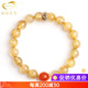 GONMCEAN Blonde Crystal Bracelet Zodiac Year Jewelry Zodiac Bracelet Female Gift 10mm Model Puxian Bodhisattva Dragon Snake