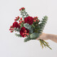 Rose Mixed Package Classic Red Rose Mixed Flowers Small Bouquet Surprise Blind Box Flowers Yunnan Base Straight Hair 10 Random Roses + 5 Red Beans + 10 Random Grass Flowers